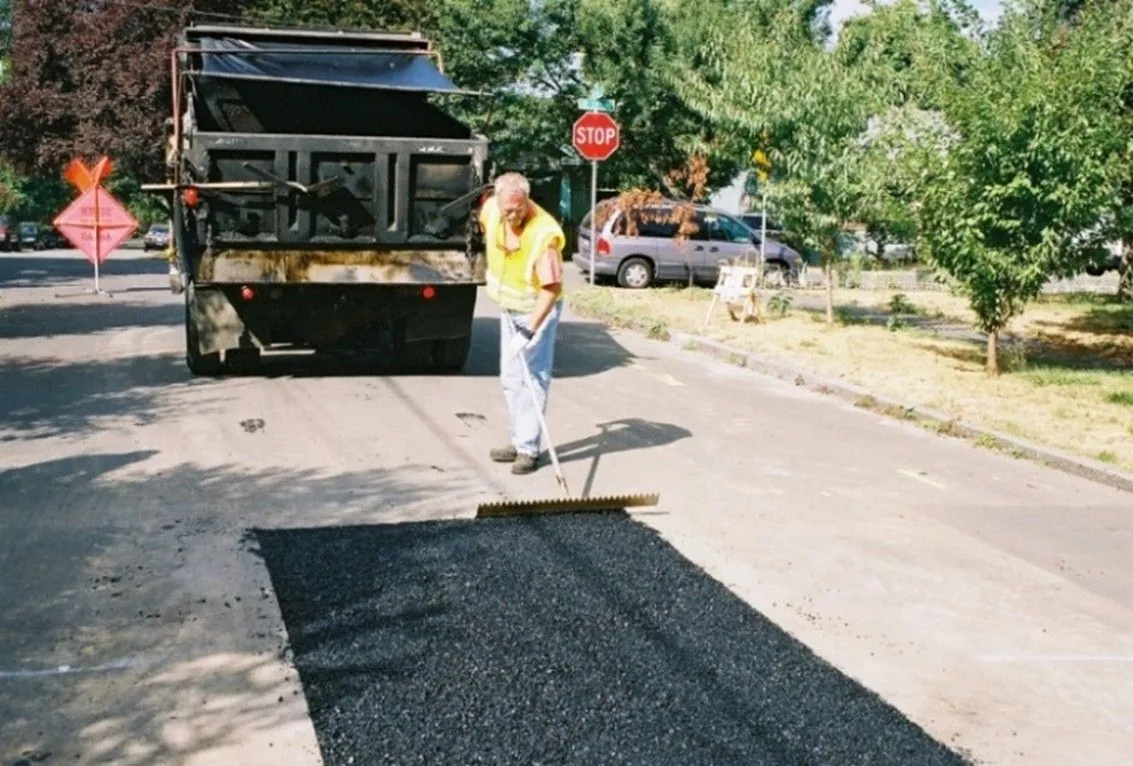 Figure 57. Material Placed in Localized Patch