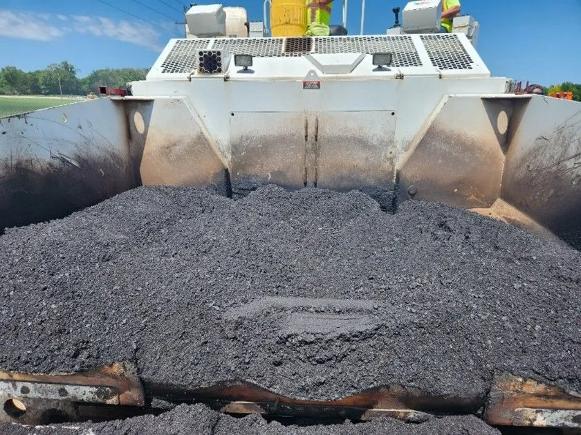 Figure 81. Paver Hopper Between Loads