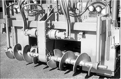 Figure 83. Paver Auger with Reversing Center Flights