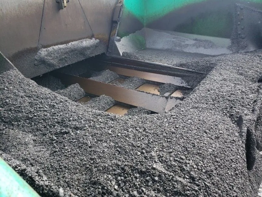 Figure 89. Poorly Managed Paver Hopper