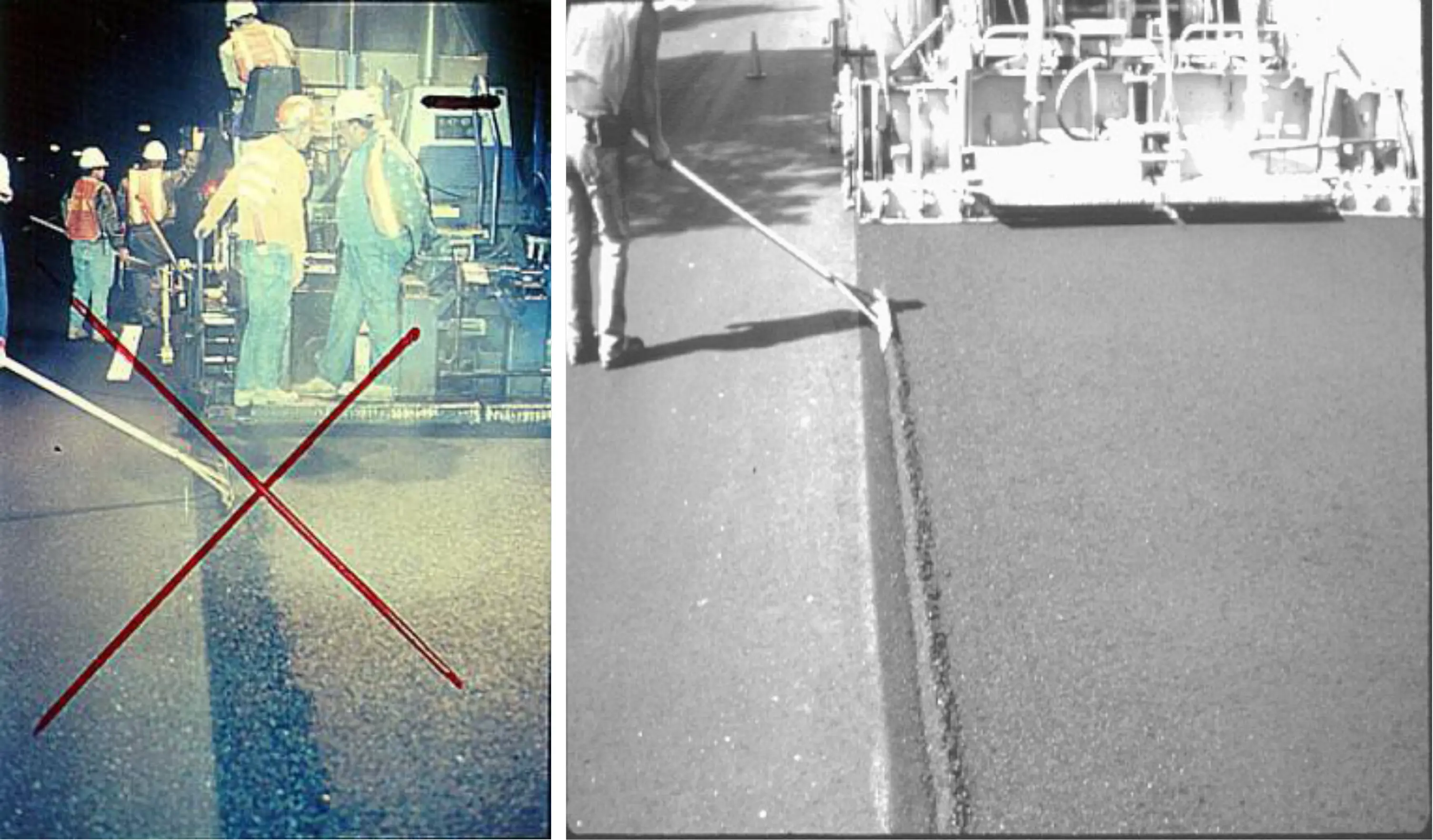 Figure 144. Improper Luting of the LJ (left), which Starves the Hot Side of Rolldown Material, and Proper Luting of the LJ (right)