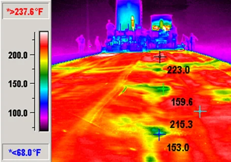 Figure 160. Segregated Areas (on right) Predicted by Cool Spots on Infrared