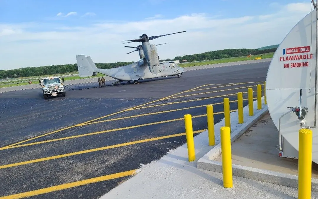 Figure 17. Fuel-Resistant Mix at Lynchburg Regional Airport