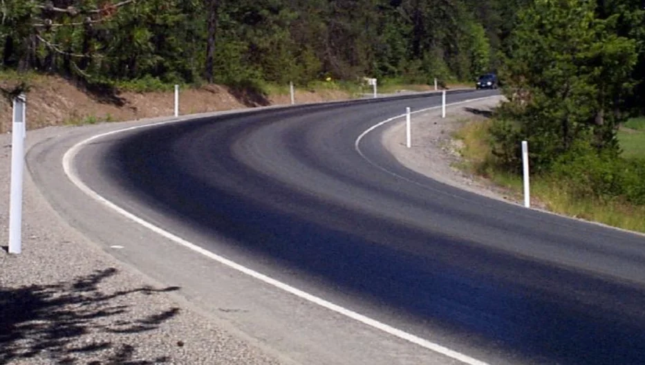 Figure 171. Asphalt Bleeding in the Travel Lane