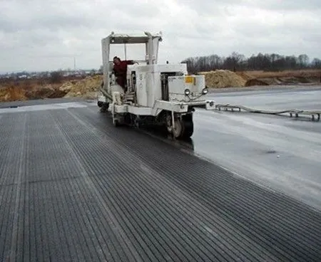 Figure 19. Grooving an Airfield Runway