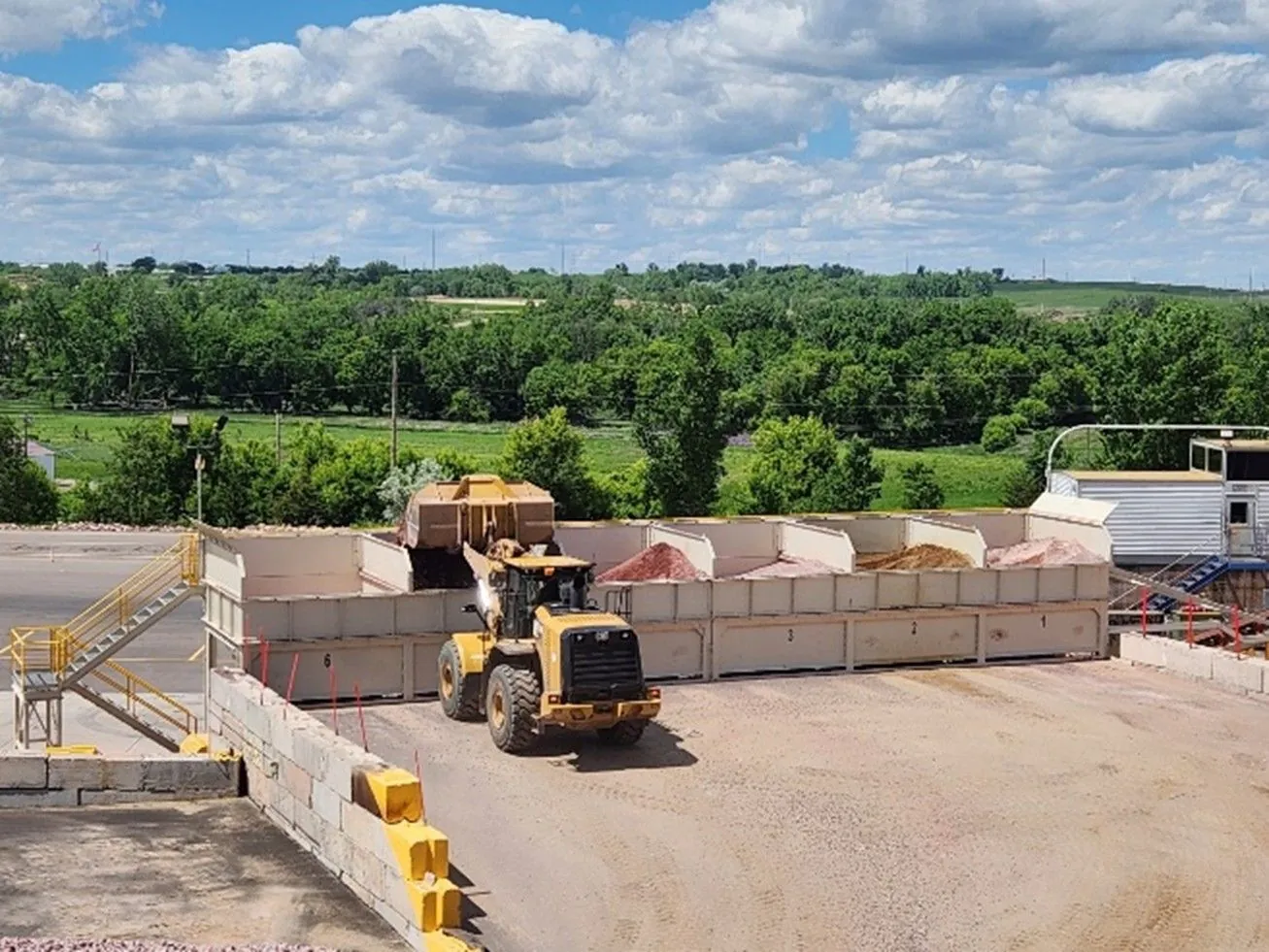 Figure 24. Loading Aggregate Cold-Feed Bins