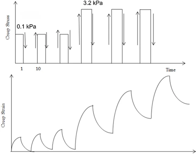 Figure 4. MSCR Stress and Strain Responses
